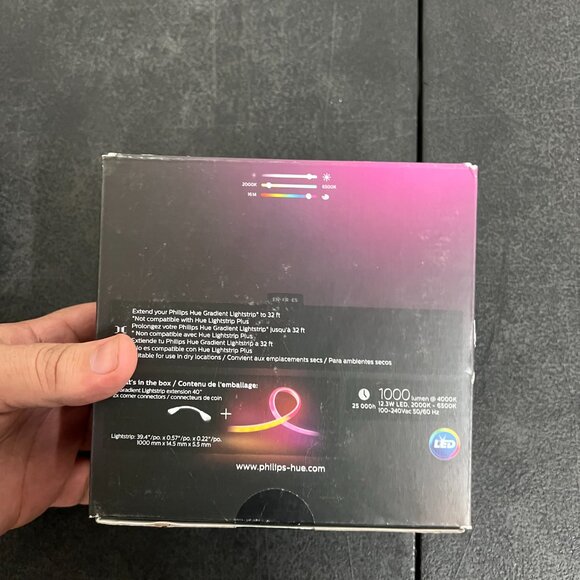 philips hue 3.3 ft. LED Smart Gradient Color Changing Strip Light Extension with - Picture 2 of 2